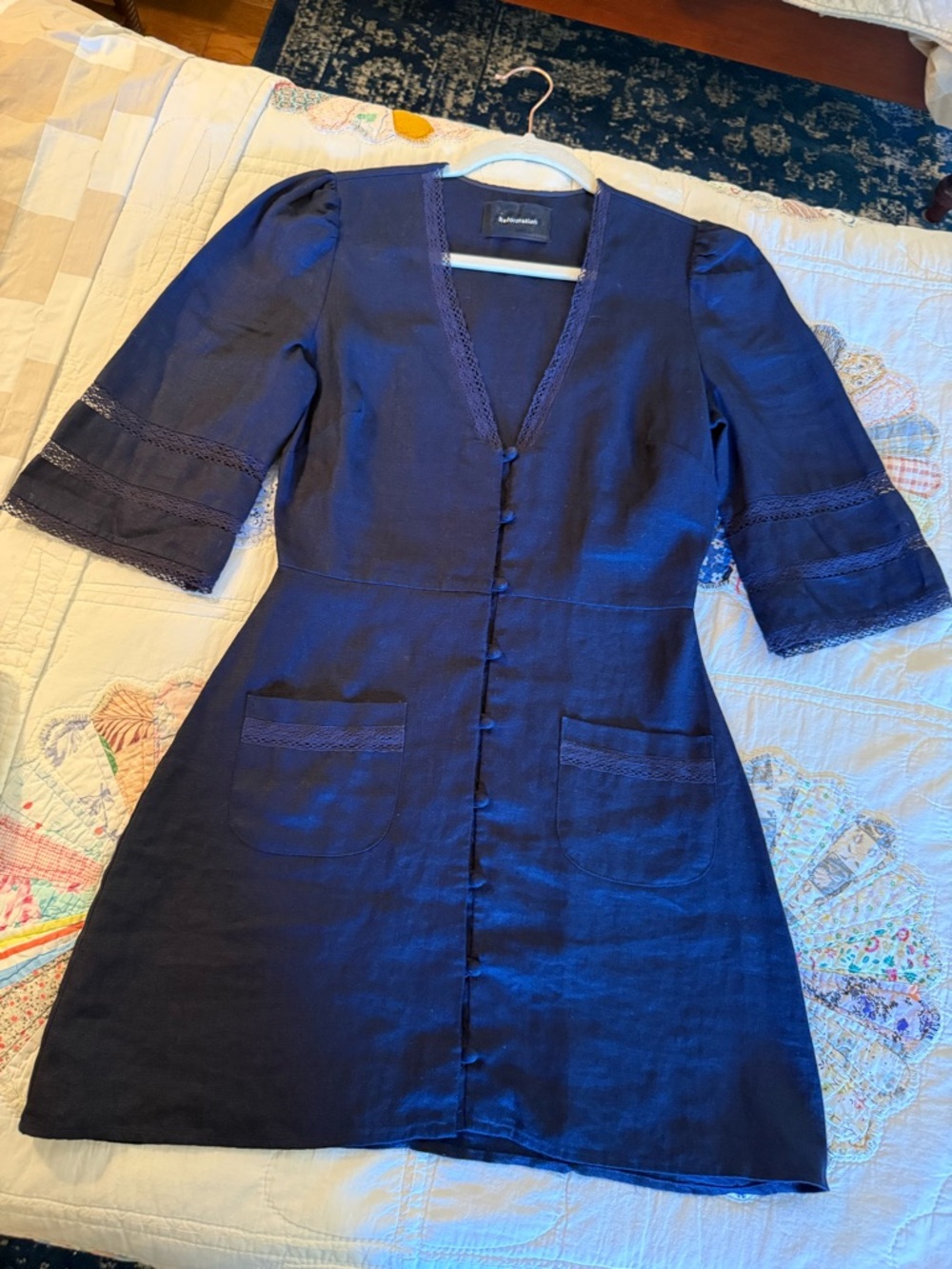 Reformation Eloise Mini Dress Sz. 2 - Picture 4 of 6